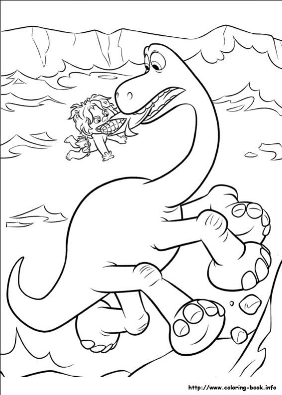 ภาพวาดระบายสีผจญภัยไดโนเสาร์เพื่อนรัก 15