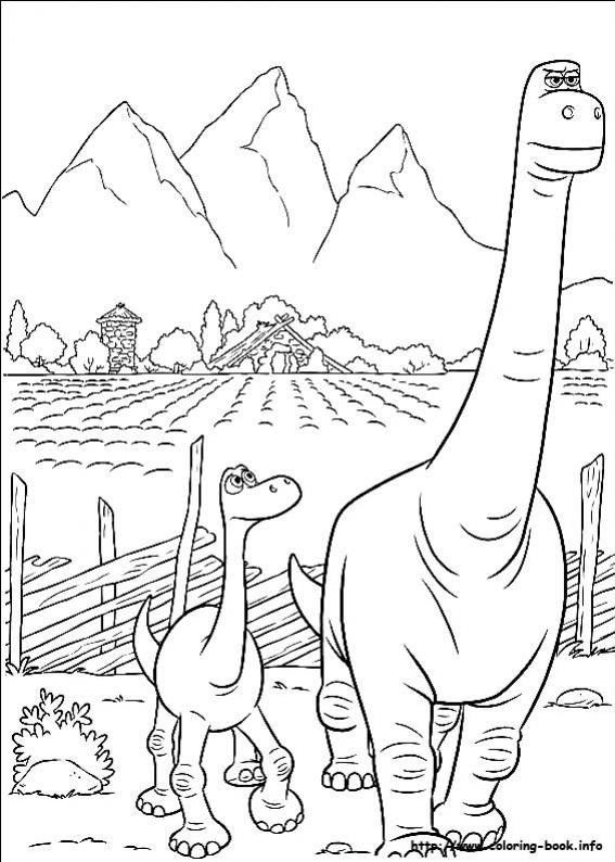 ภาพวาดระบายสีผจญภัยไดโนเสาร์เพื่อนรัก 12
