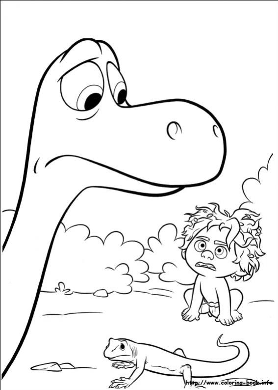 ภาพวาดระบายสีผจญภัยไดโนเสาร์เพื่อนรัก 23