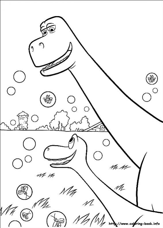 ภาพวาดระบายสีผจญภัยไดโนเสาร์เพื่อนรัก 10