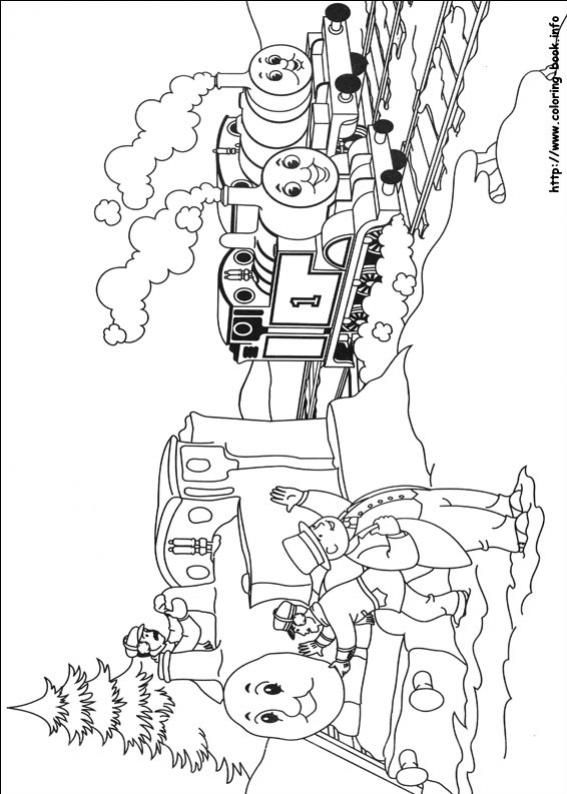 ภาพวาดระบายสีโธมัสยอดหัวรถจักร 05