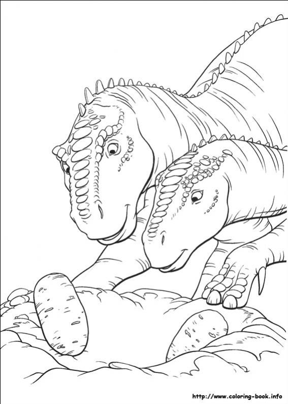 ภาพวาดระบายสีDinosaur 32