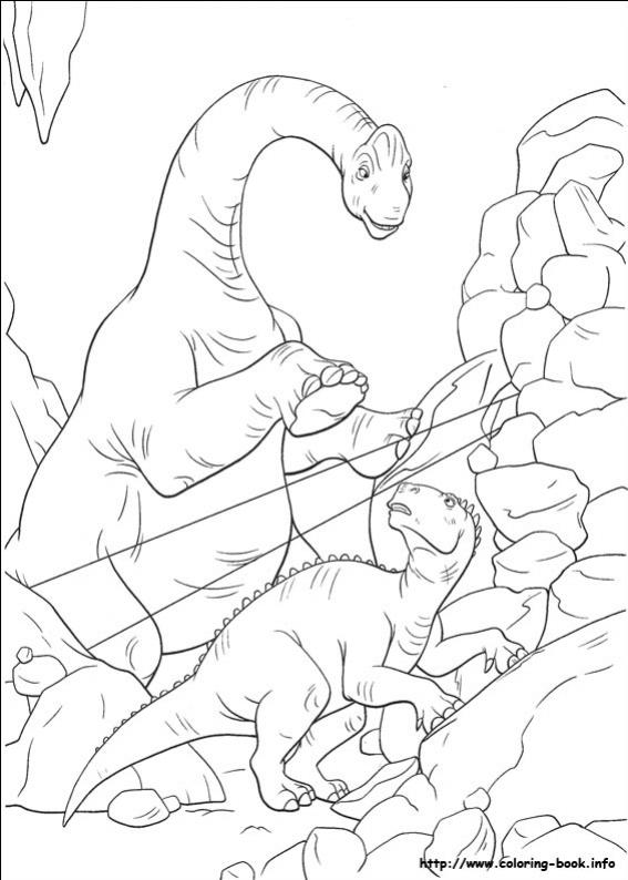 ภาพวาดระบายสีDinosaur 23