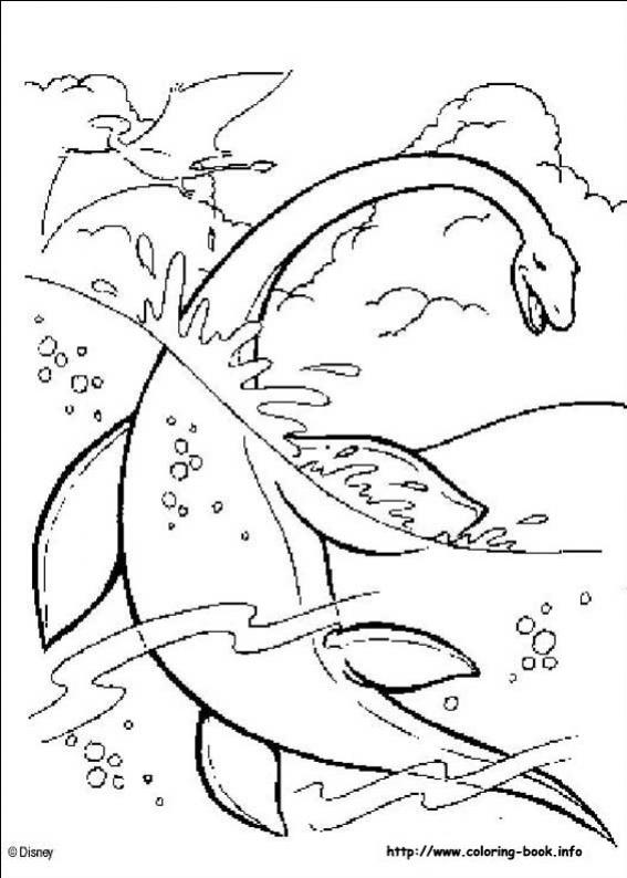 ภาพวาดระบายสีDinosaur 05