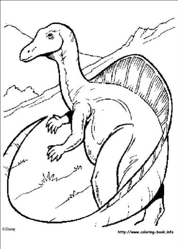 ภาพวาดระบายสีDinosaur 04