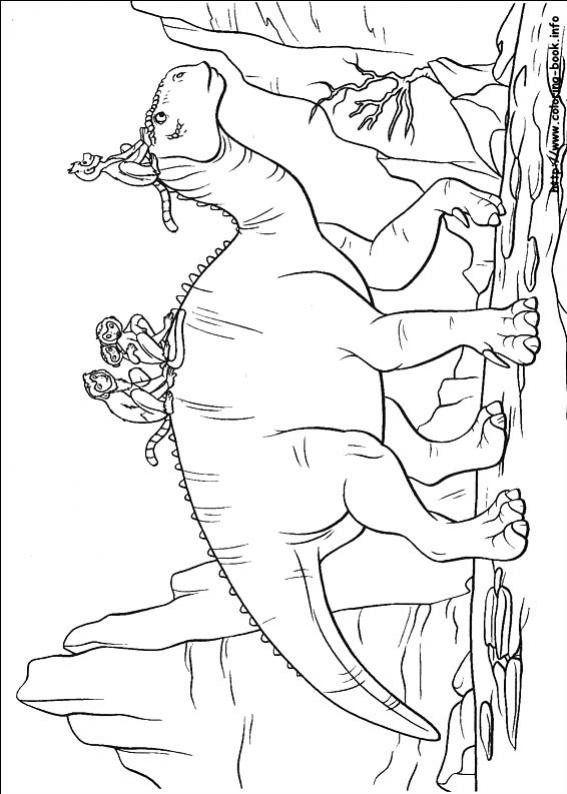 ภาพวาดระบายสีDinosaur 14