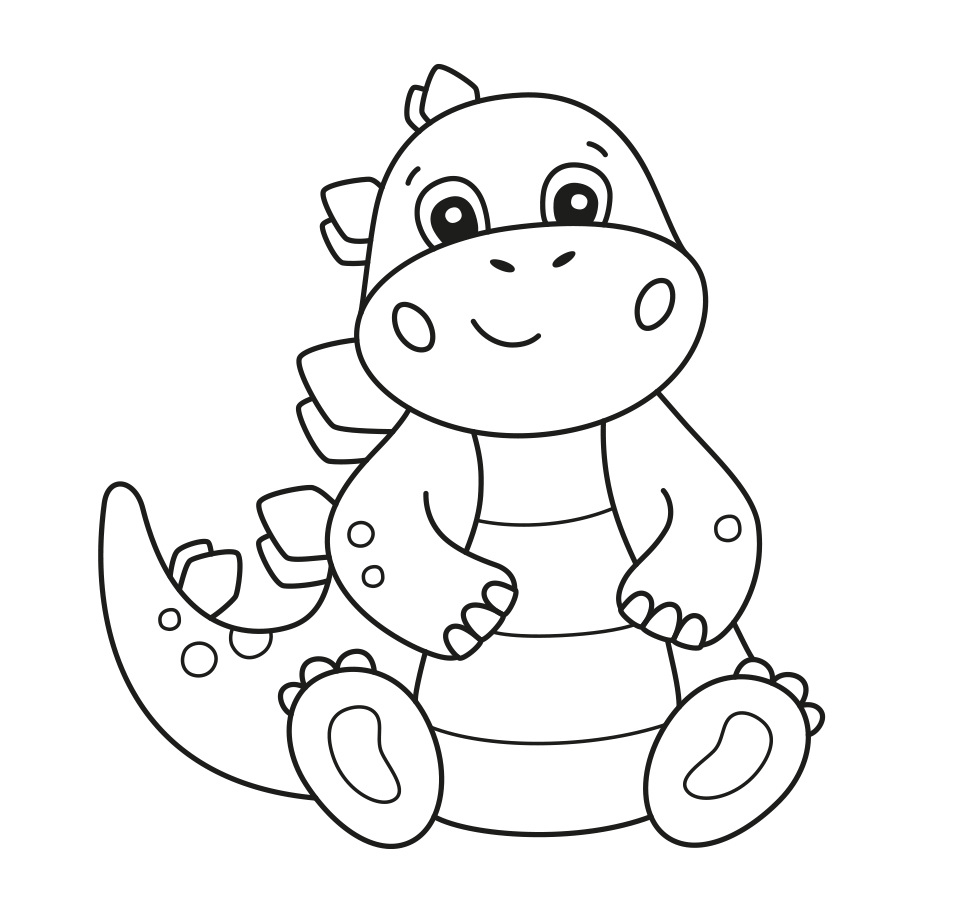 ไดโนเสาร์การ์ตูนน่ารัก