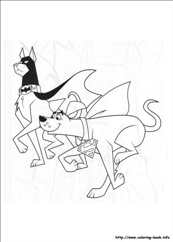 ภาพวาดระบายสีKrypto the superdog 13