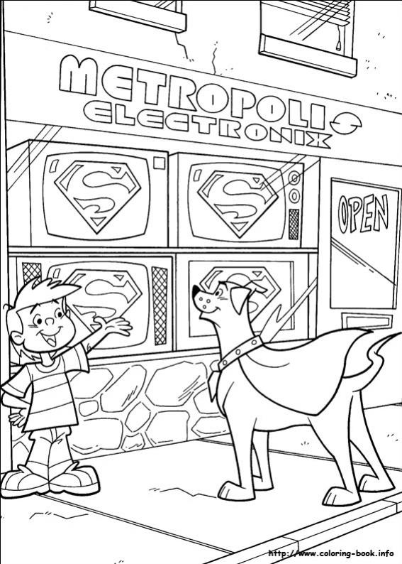 ภาพวาดระบายสีKrypto the superdog 59