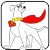 ภาพระบายสี Krypto หมาซุปเปอร์แมน