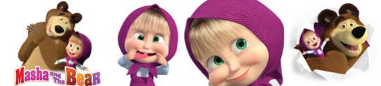 ภาพระบายสี Masha and the Bear