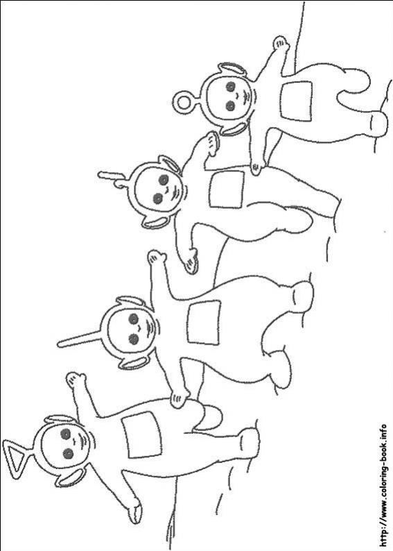 ภาพวาดระบายสีTeletubbies เทเลทับบีส์ 08