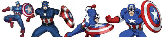 ภาพระบายสี Captain America