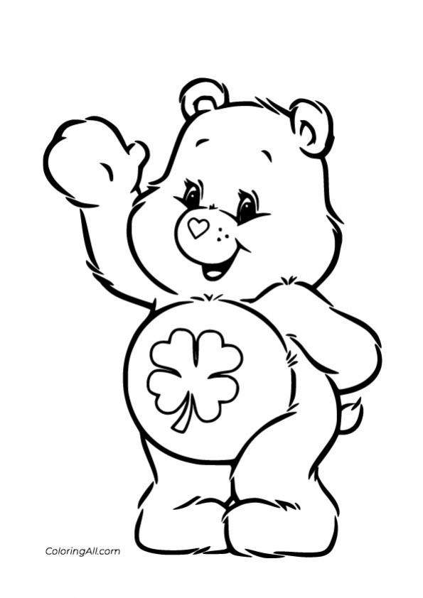 ภาพวาดระบายสีGood-Luck-Bear