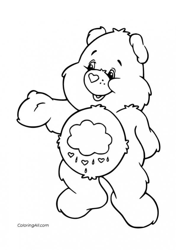 ภาพวาดระบายสีCute-Grumpy-Bear