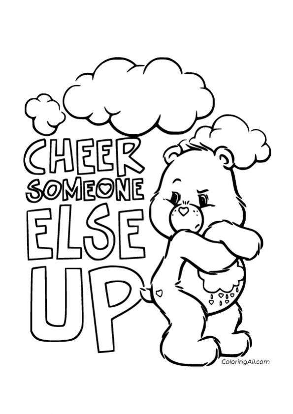 ภาพวาดระบายสีCheer-Someone-else-Up-Grumpy-Bear