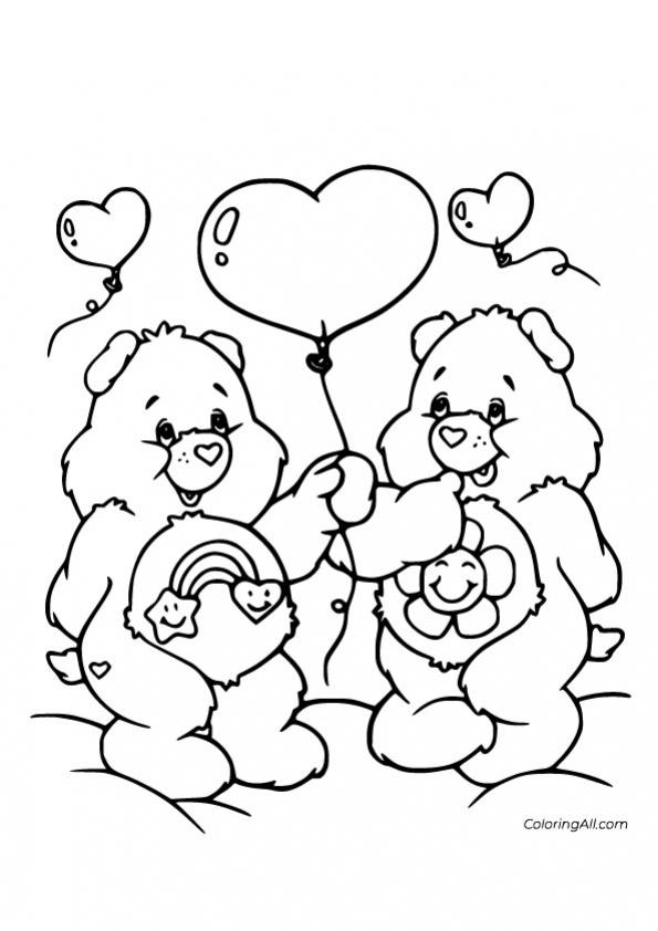 ภาพวาดระบายสีBest-Friend-Bear-and-Harmony-Bear