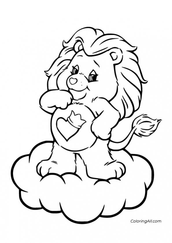 ภาพวาดระบายสีBrave-Heart-Lion