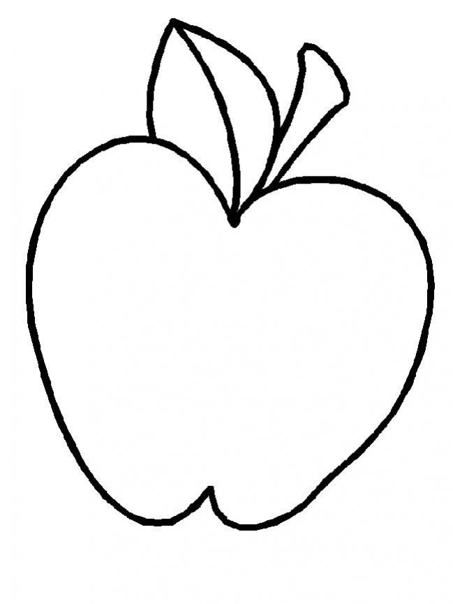 ภาพวาดระบายสีภาพแอปเปิ้ล