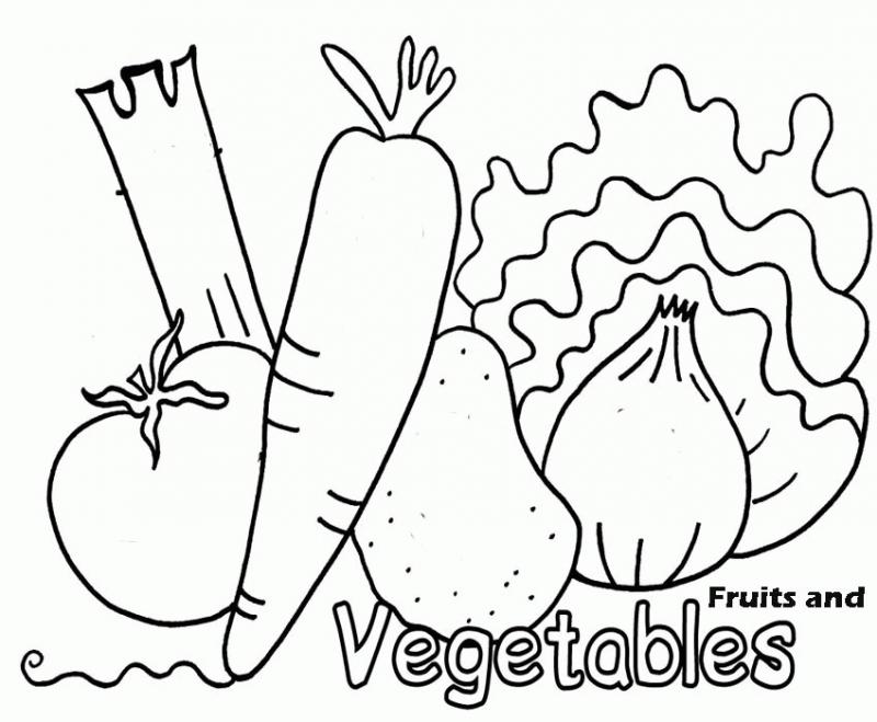 ภาพวาดระบายสีรูปผักผลไม้