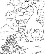 ภาพวาดระบายสีผจญภัยไดโนเสาร์เพื่อนรัก 11