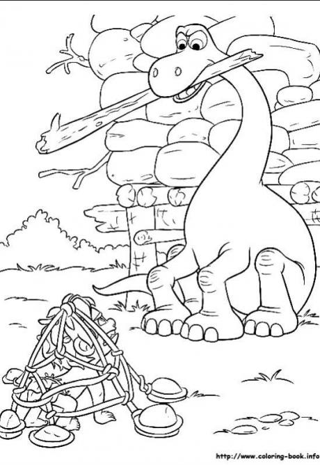 ภาพวาดระบายสีผจญภัยไดโนเสาร์เพื่อนรัก 11