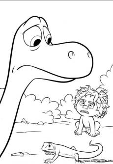 ภาพวาดระบายสีผจญภัยไดโนเสาร์เพื่อนรัก 23