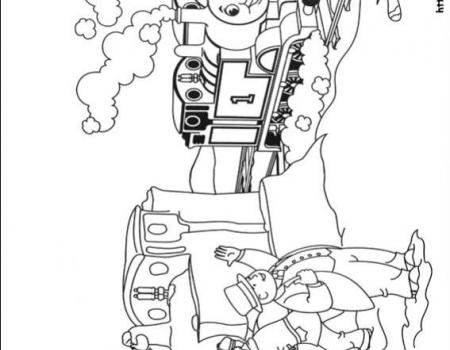 ภาพวาดระบายสีโธมัสยอดหัวรถจักร 05