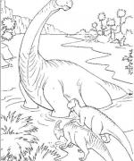 ภาพวาดระบายสีDinosaur 06