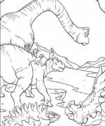 ภาพวาดระบายสีDinosaur 07