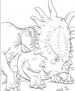ภาพวาดระบายสีDinosaur 17