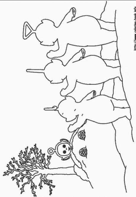 ภาพวาดระบายสีTeletubbies เทเลทับบีส์ 17