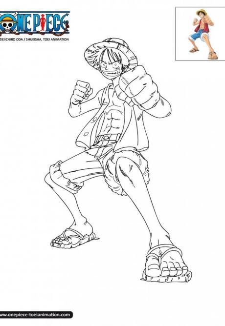 ภาพวาดระบายสีวันพีช One Piece 15