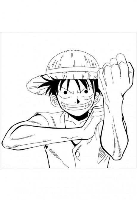 ภาพวาดระบายสีวันพีช One Piece 07