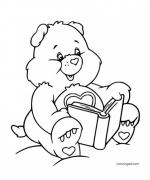 ภาพวาดระบายสีTenderheart-Bear-Reading-a-Book