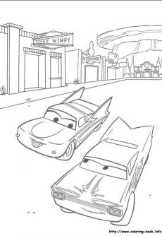 ภาพวาดระบายสีCars 08