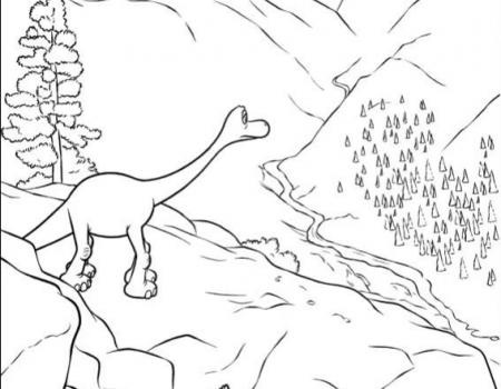 ภาพวาดระบายสีผจญภัยไดโนเสาร์เพื่อนรัก 18