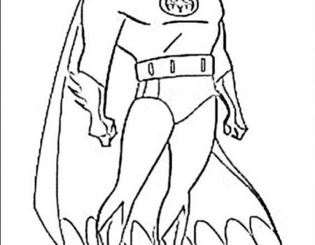 ภาพวาดระบายสีBatman 04