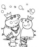 ภาพวาดระบายสีpeppa pigs royal family