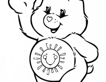 ภาพวาดระบายสีHappy-Funshine-Bear