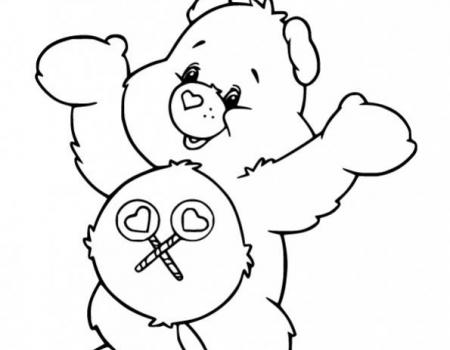 ภาพวาดระบายสีHappy-Share-Bear