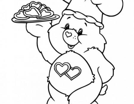 ภาพวาดระบายสีChef-Love-a-Lot-Bear