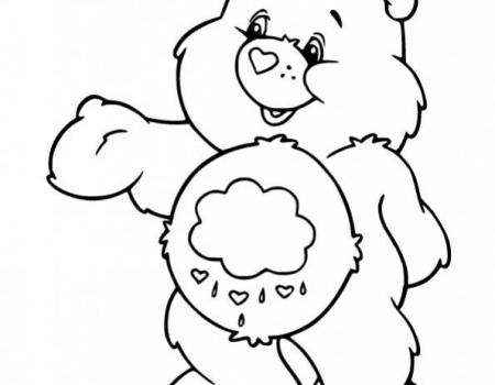 ภาพวาดระบายสีCute-Grumpy-Bear