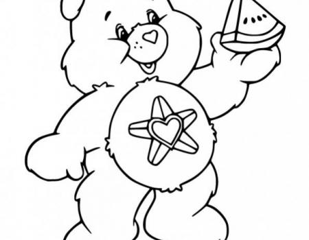 ภาพวาดระบายสีTure-Heart-Bear